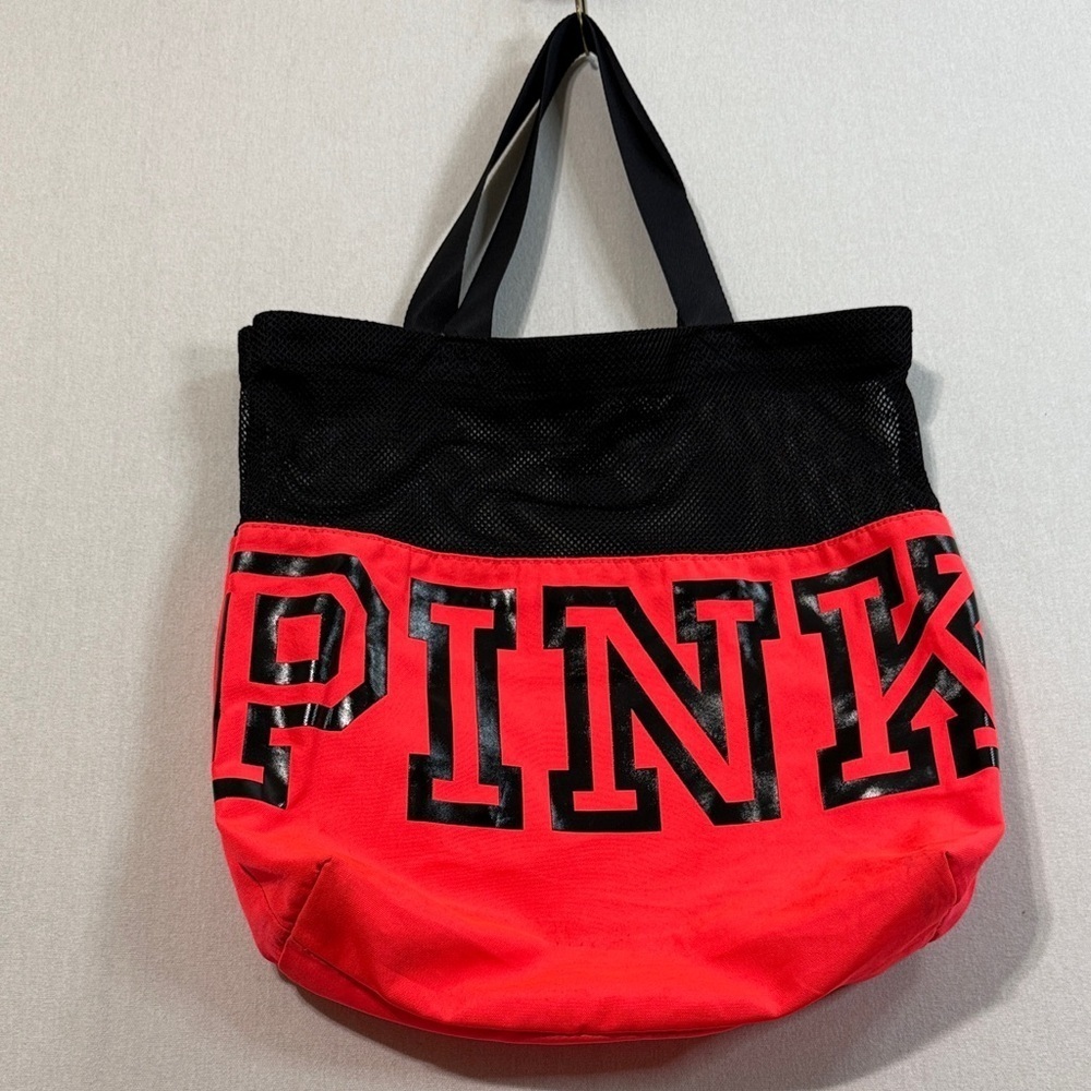 PINK Victoria's Secret Black and Red Tote